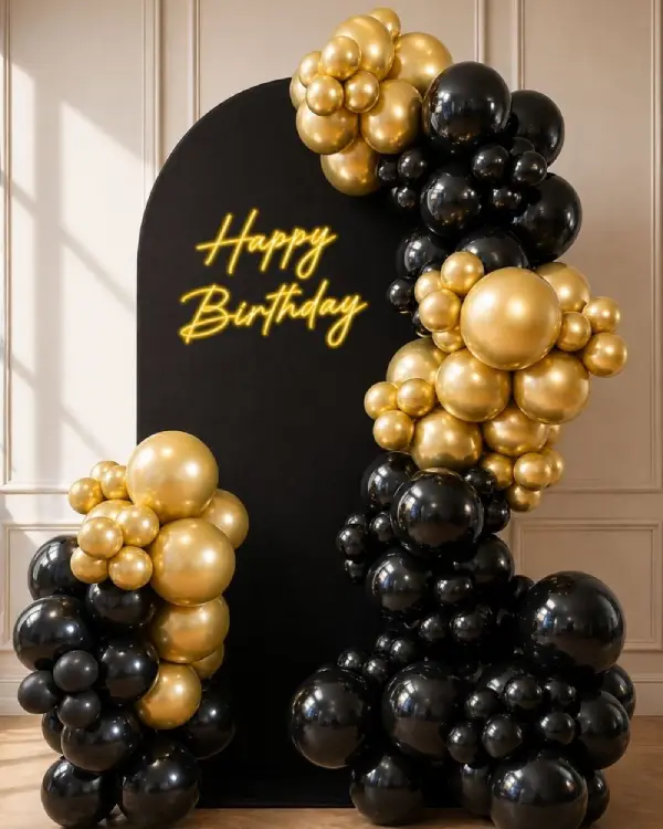 Birthday Balloon Backdrop Arch
